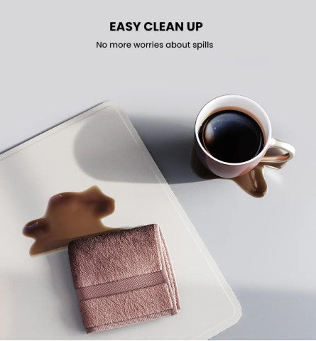 ELT MagCharge charging mat on executive desk — phone, earbuds and watch charging wirelessly with zero cables